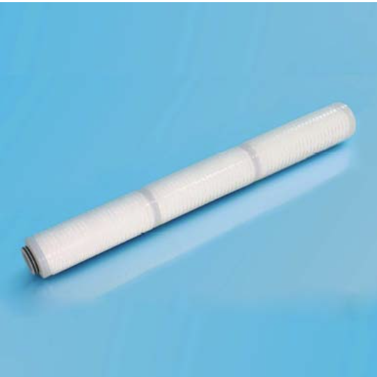 EG 系列濾心，採用疏水 PTFE 濾膜，過濾精度可達 0.003μm，適用於微電子半導體工業大宗氣體過濾應用。